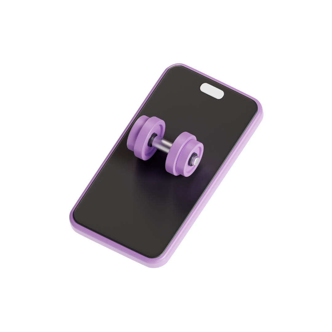 3d phone design with dumbell