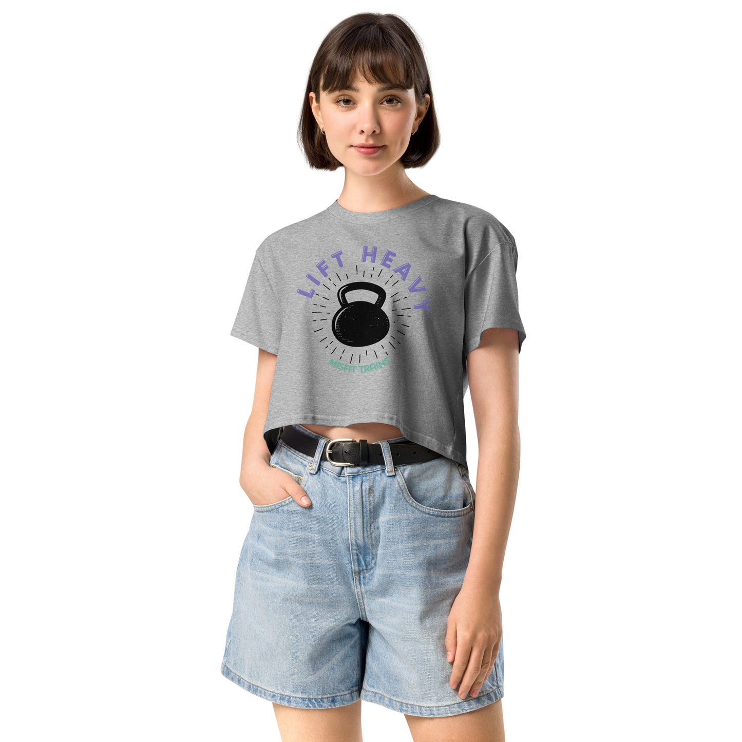 Lift Heavy Crop Tee