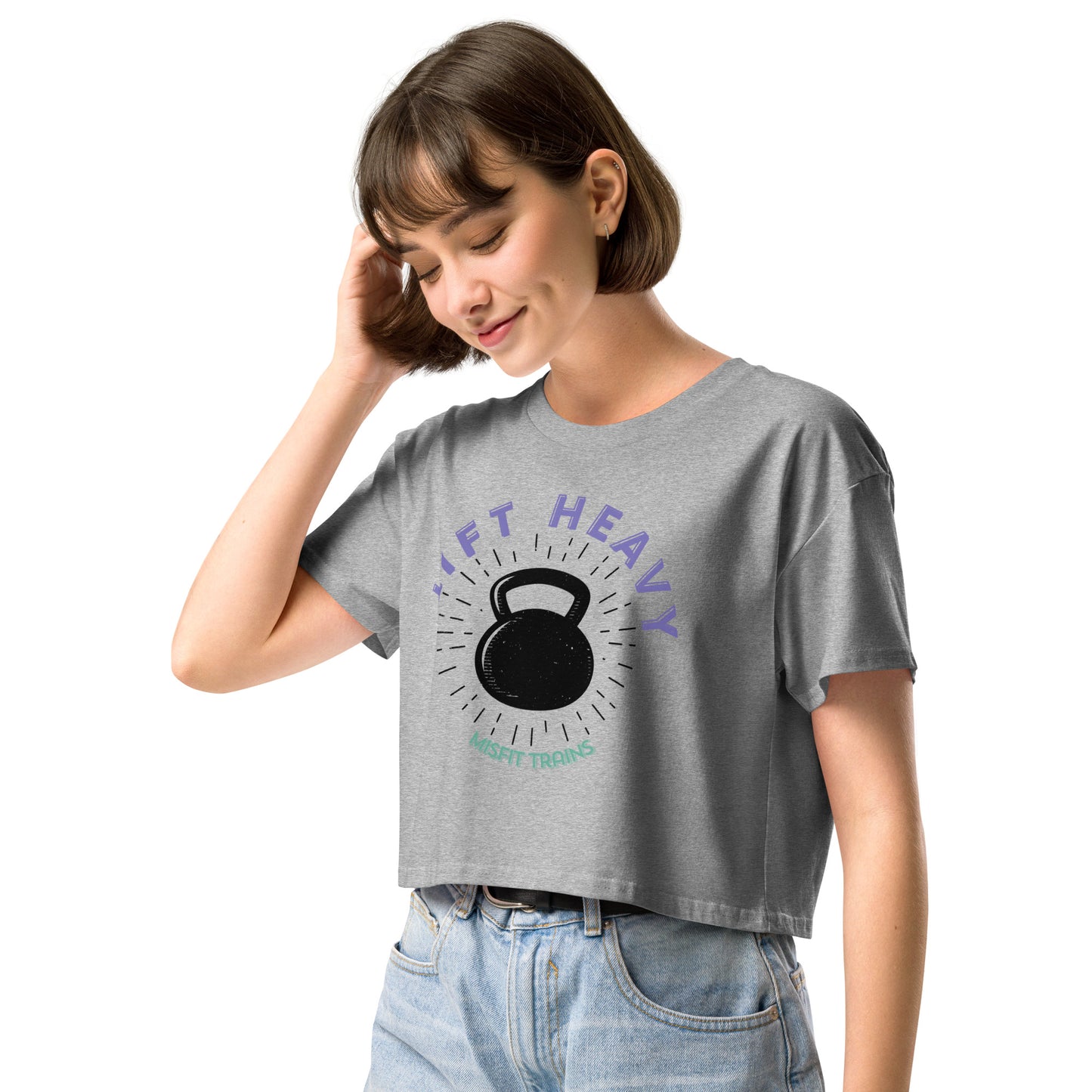 Lift Heavy Crop Tee