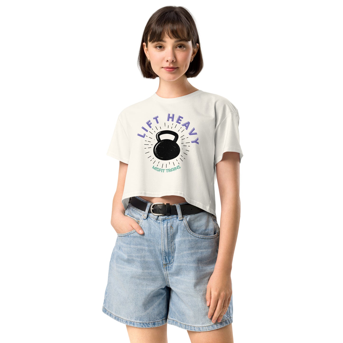 Lift Heavy Crop Tee