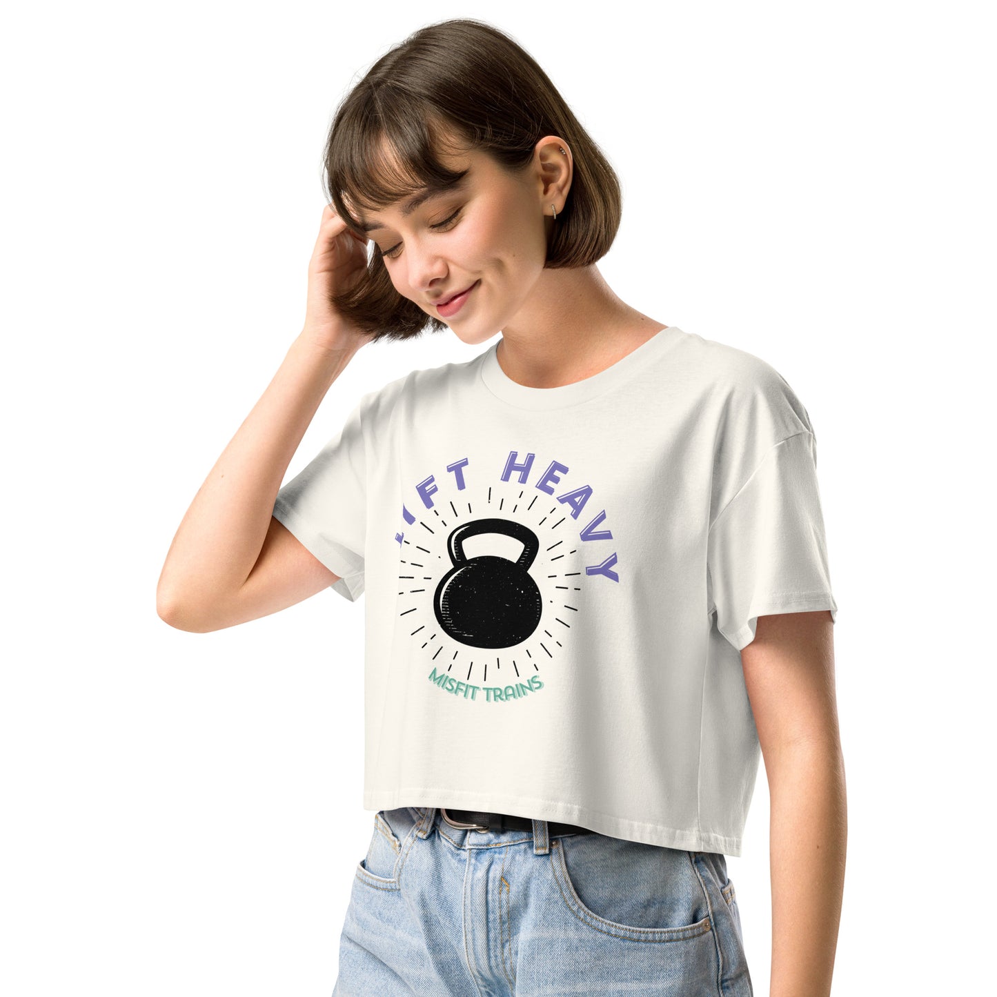 Lift Heavy Crop Tee