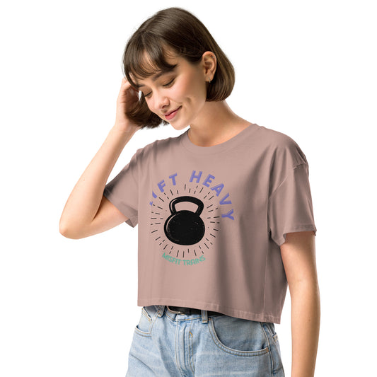 Lift Heavy Crop Tee