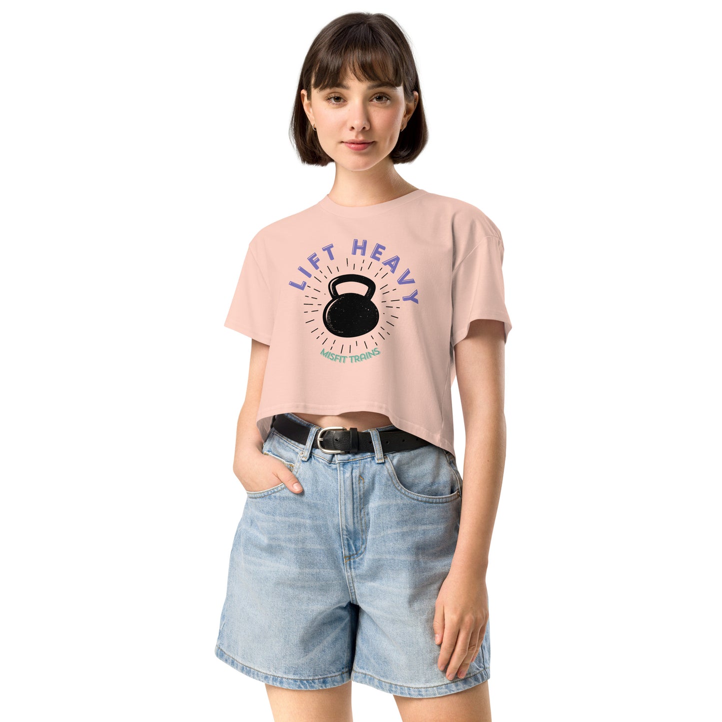 Lift Heavy Crop Tee