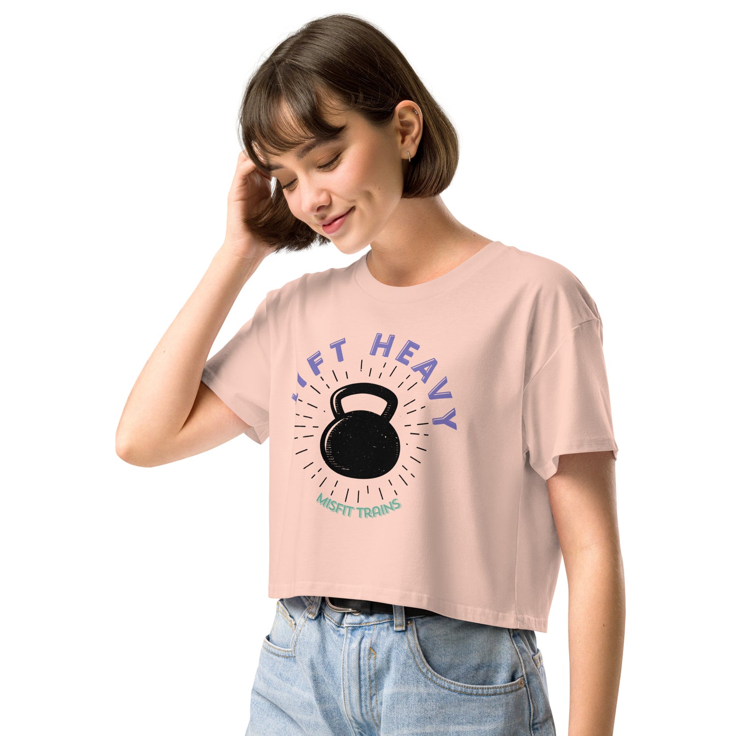 Lift Heavy Crop Tee