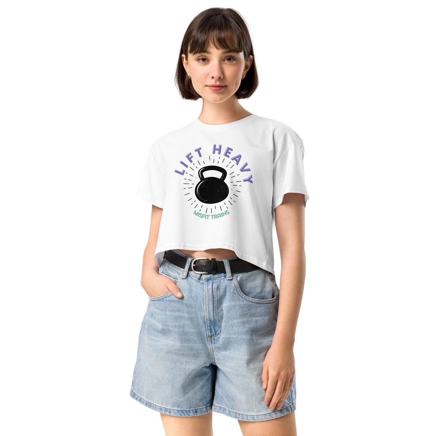 Lift Heavy Crop Tee