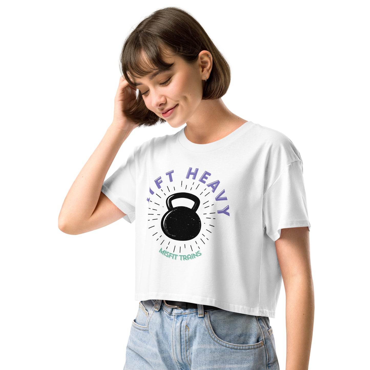 Lift Heavy Crop Tee