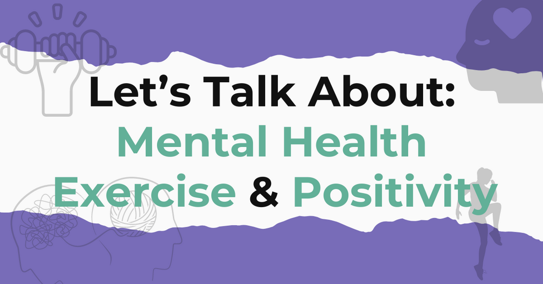 a blog card for an article about the positive mental health effects of exercise